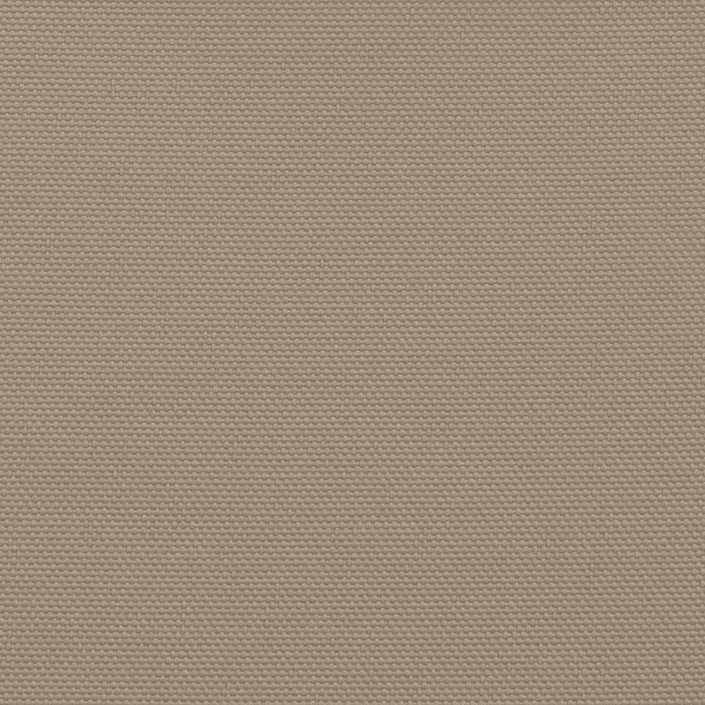 vidaXL Paravan de balcon, gri taupe, 75x800 cm, 100% poliester oxford
