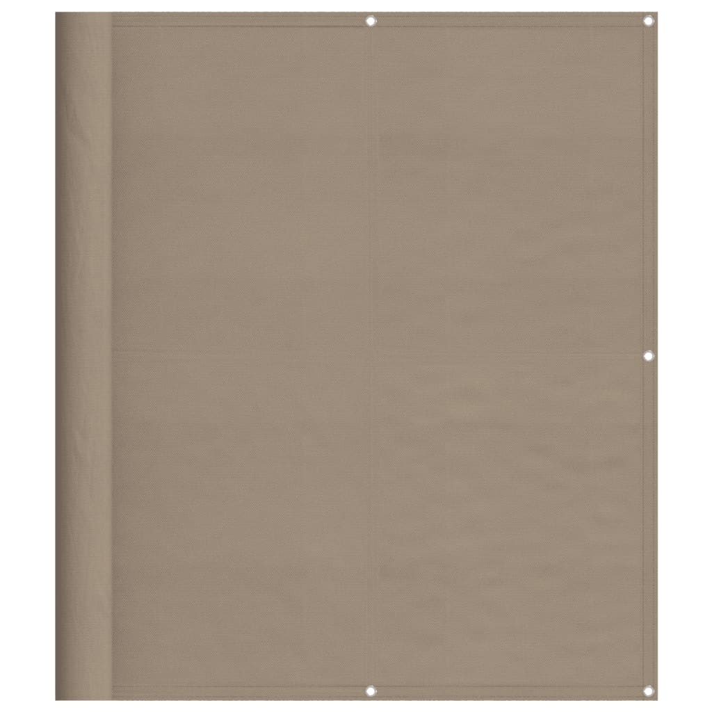 vidaXL Paravan de balcon, gri taupe, 120x700 cm, 100% poliester oxford