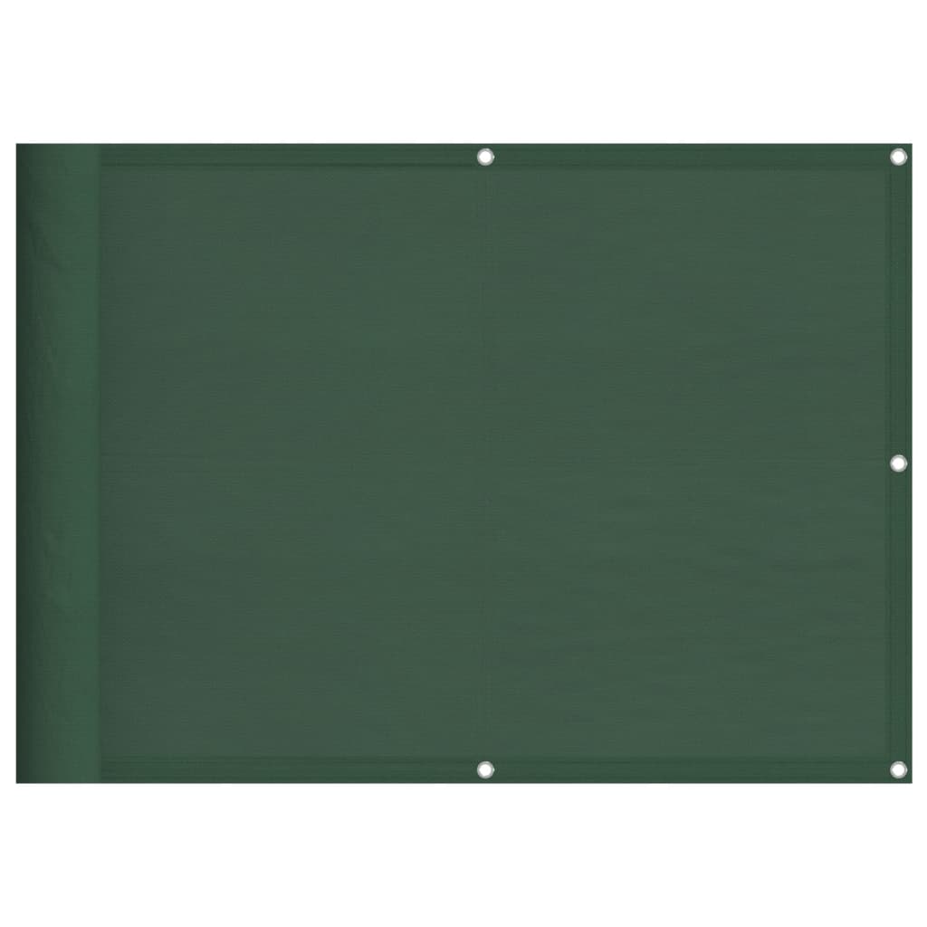 vidaXL Paravan de balcon verde închis 75x700 cm 100% poliester oxford