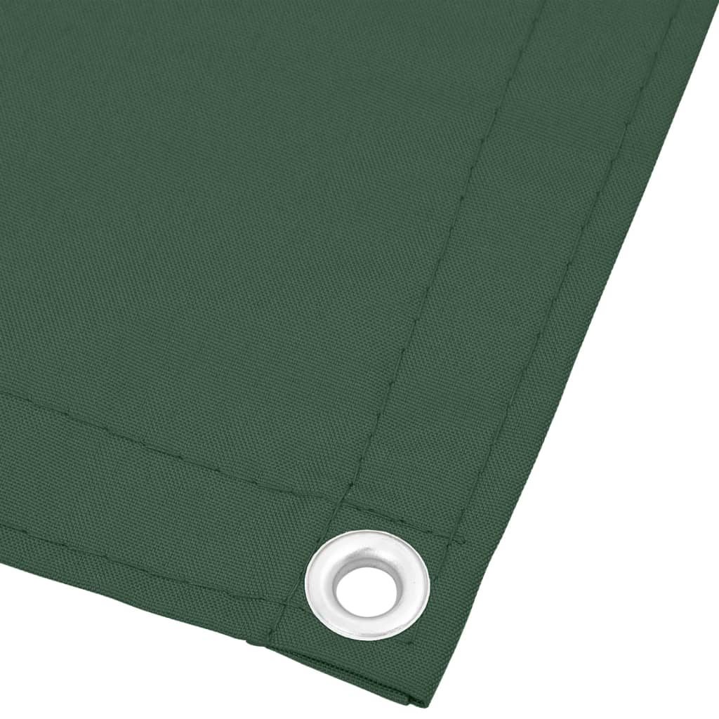 vidaXL Paravan de balcon verde închis 120x700 cm 100% poliester oxford