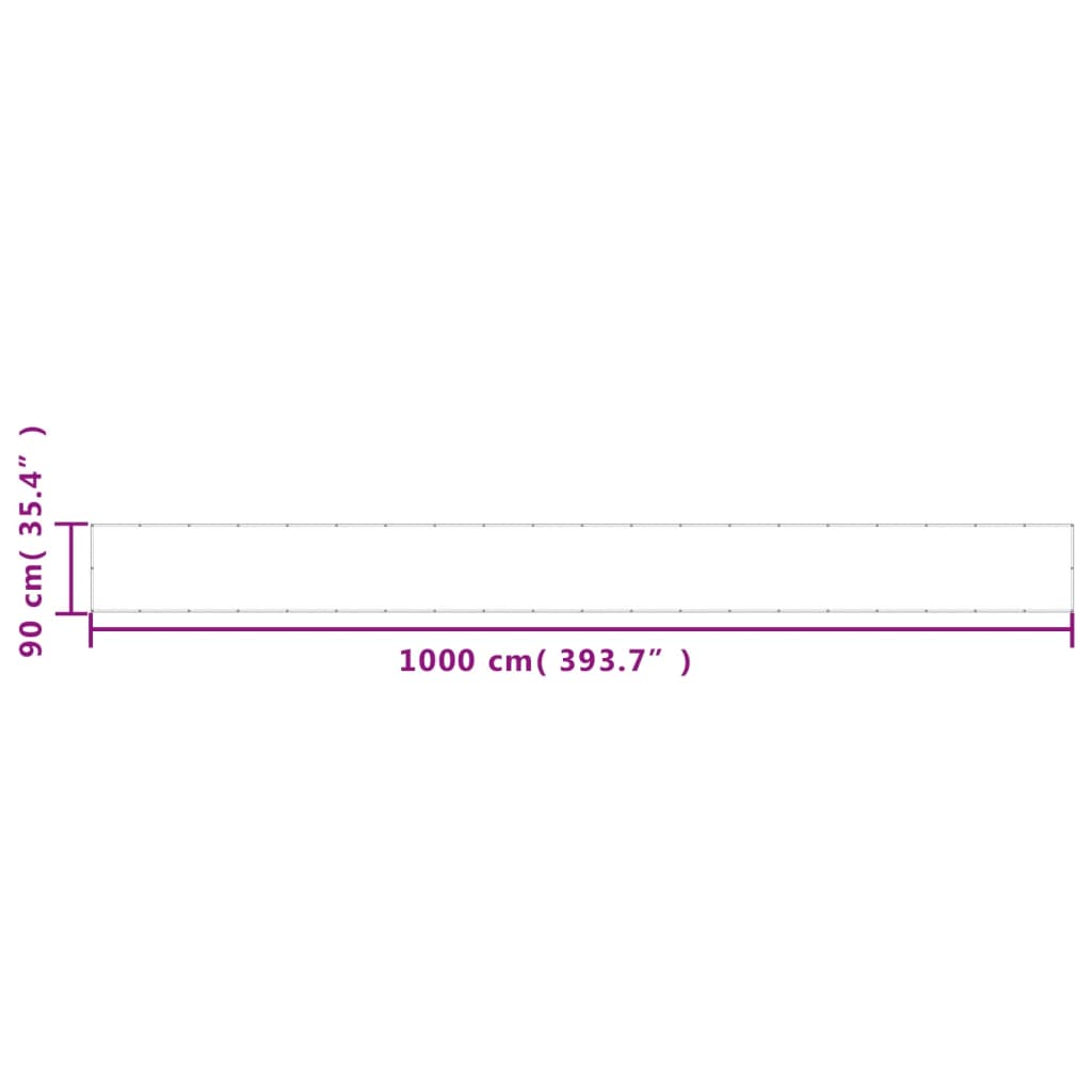 vidaXL Paravan de balcon, albastru, 90x1000 cm, 100% poliester oxford
