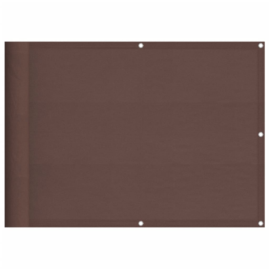 vidaXL Paravan de balcon, maro, 75x700 cm, 100% poliester oxford