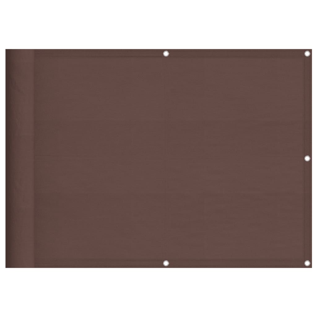 vidaXL Paravan de balcon, maro, 75x800 cm, 100% poliester oxford