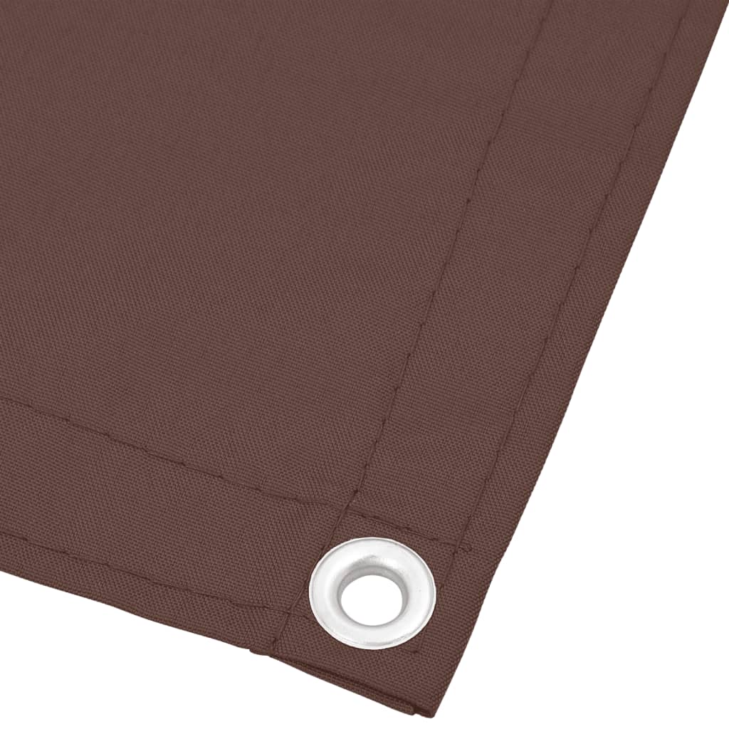 vidaXL Paravan de balcon, maro, 75x800 cm, 100% poliester oxford