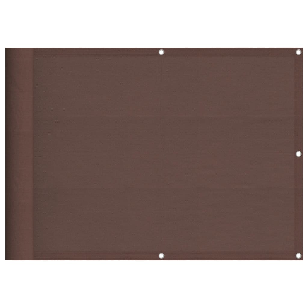vidaXL Paravan de balcon, maro, 75x1000 cm, 100% poliester oxford
