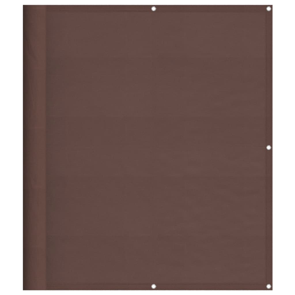 vidaXL Paravan de balcon, maro, 120x800 cm, 100% poliester oxford