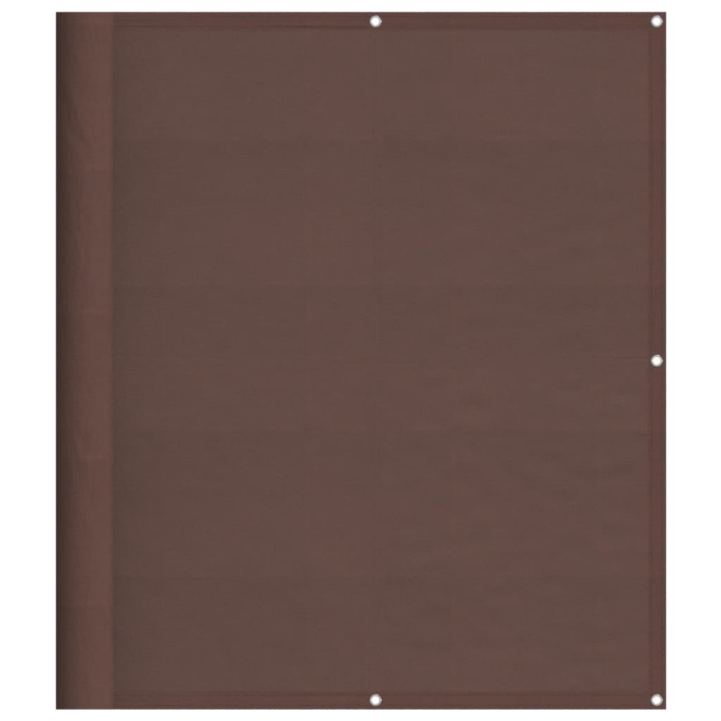 vidaXL Paravan de balcon, maro, 120x1000 cm, 100% poliester oxford