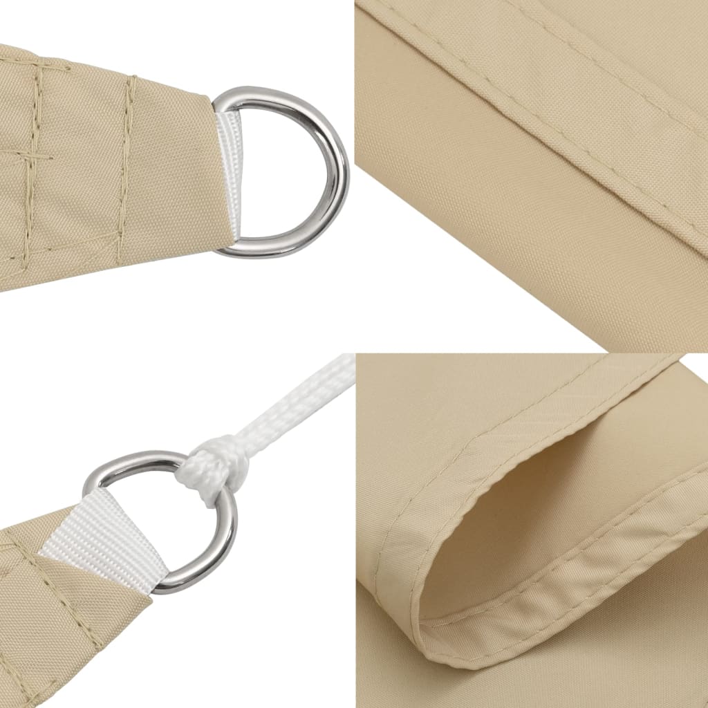 vidaXL Parasolar, bej, 7x5x5 m, 100% poliester Oxford