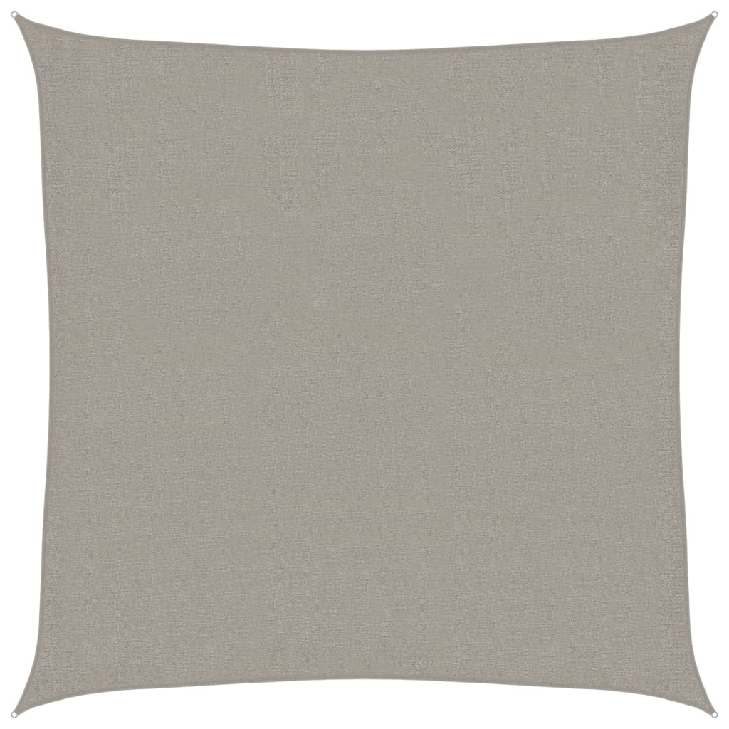 vidaXL Pânză parasolar, gri deschis, 2,5x2,5 m, pătrat, 160 g/m², HDPE