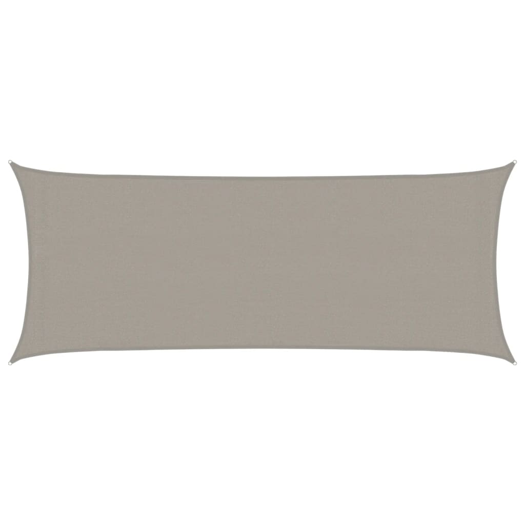 vidaXL Pânză parasolar gri deschis dreptunghiular 2x5 m HDPE 160 g/m²