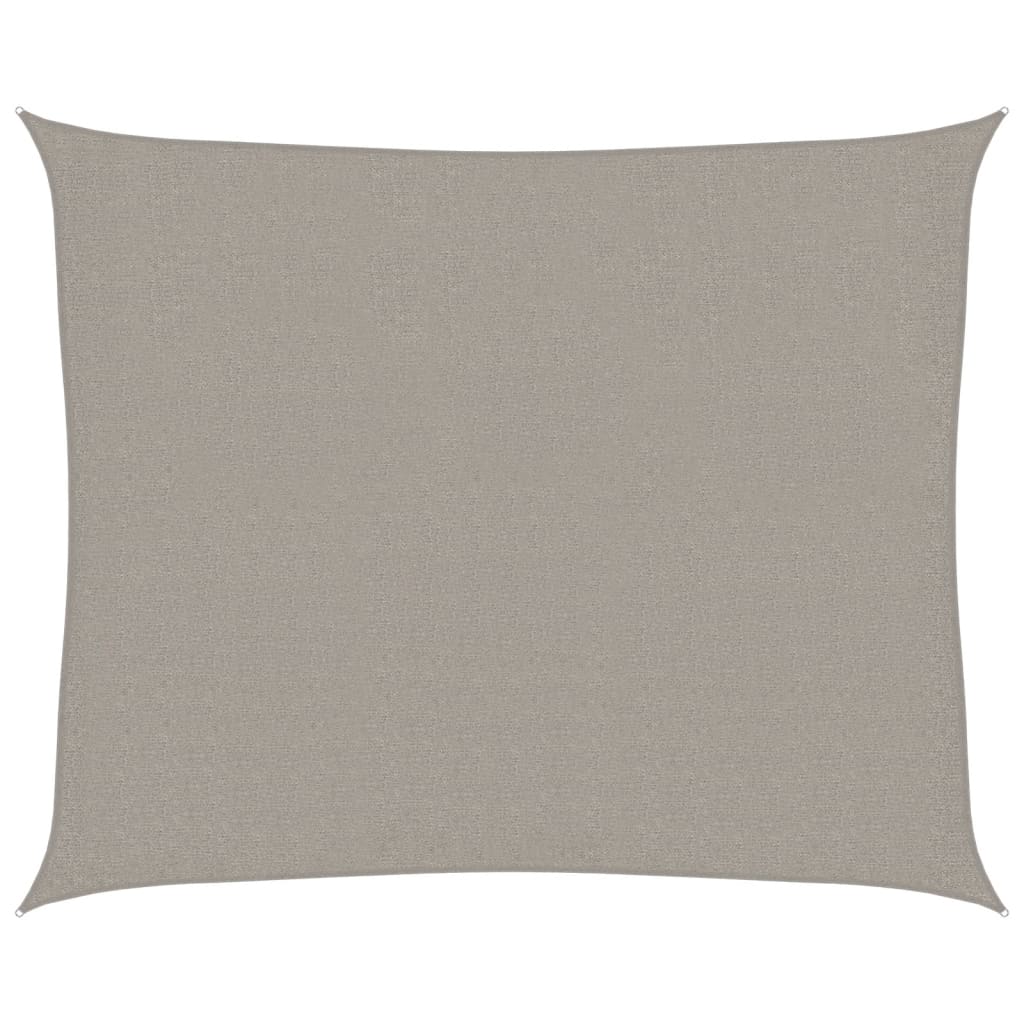 vidaXL Pânză parasolar gri deschis dreptunghiular 2,5x3m HDPE 160 g/m²