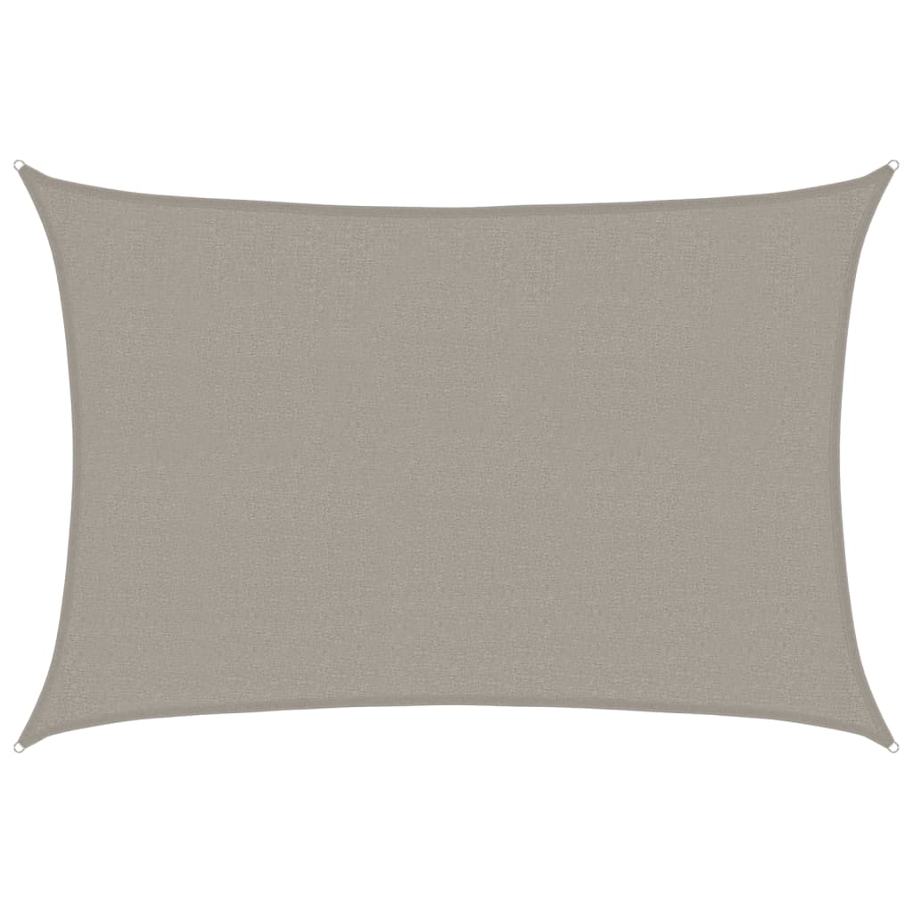 vidaXL Pânză parasolar gri deschis dreptunghiular 2,5x4m HDPE 160 g/m²