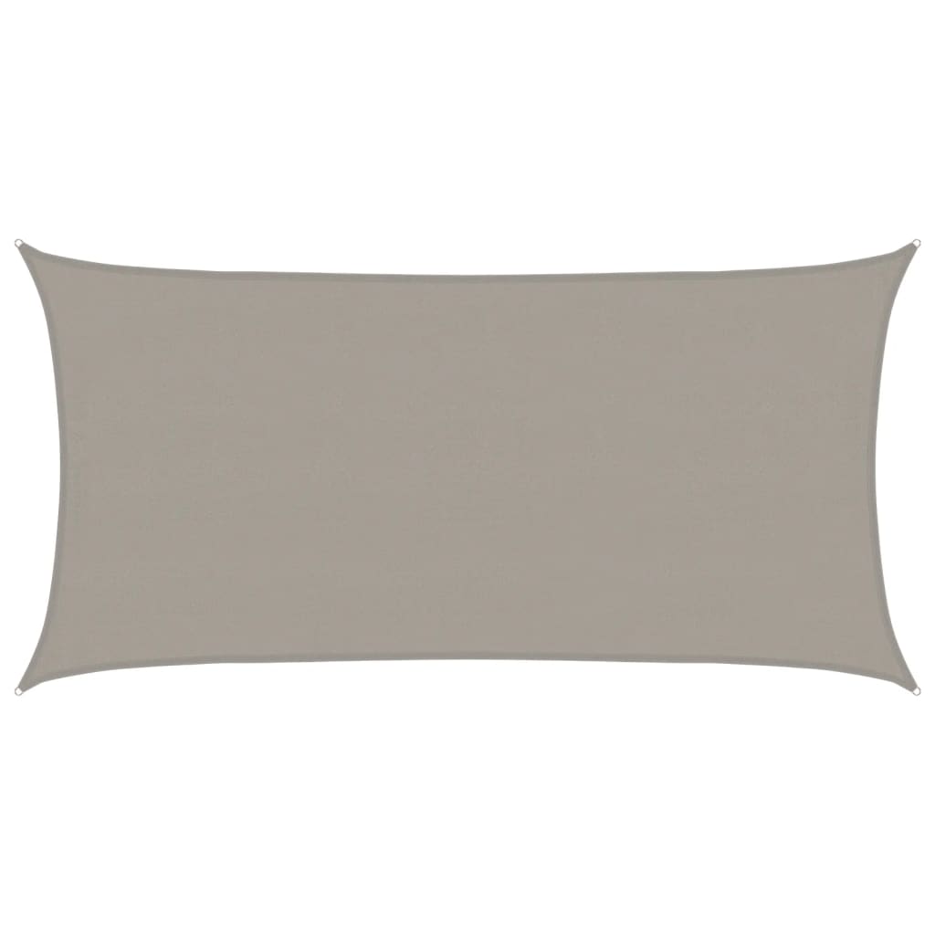 vidaXL Pânză parasolar gri deschis dreptunghiular 4x7 m HDPE 160 g/m²