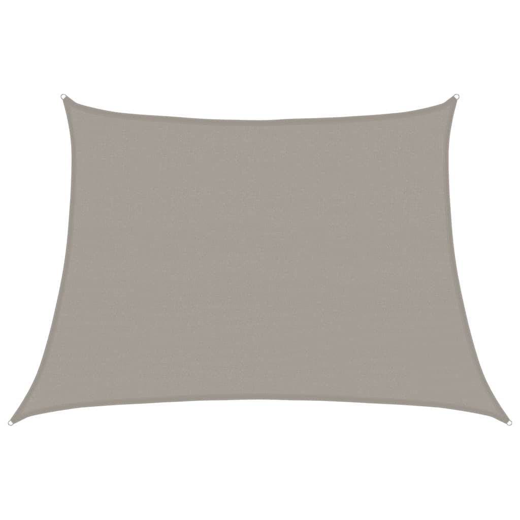 vidaXL Pânză parasolar, gri deschis, 4/5x3 m, HDPE, 160 g/m², trapez