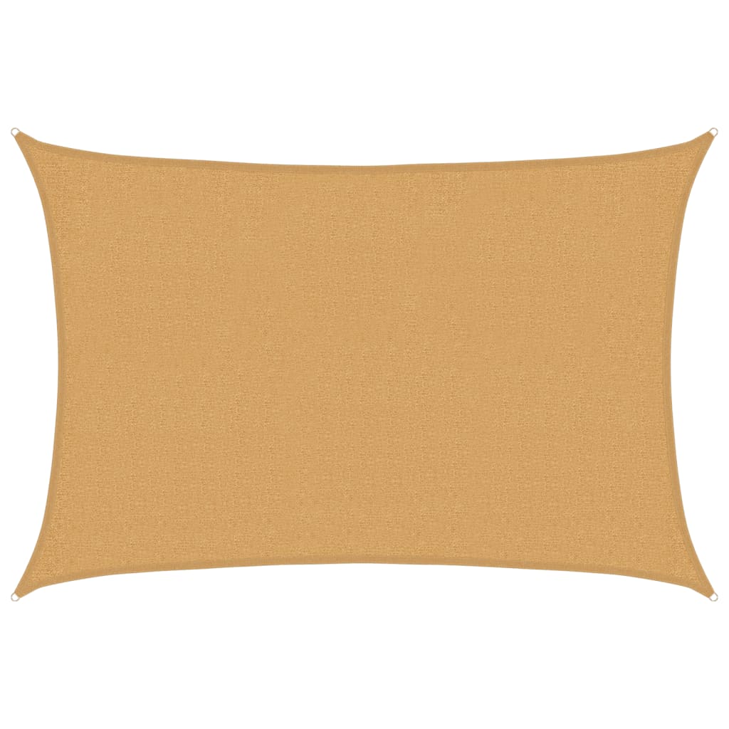 vidaXL Pânză parasolar, nisipiu dreptunghiular 2x3 m, HDPE, 160 g/m²
