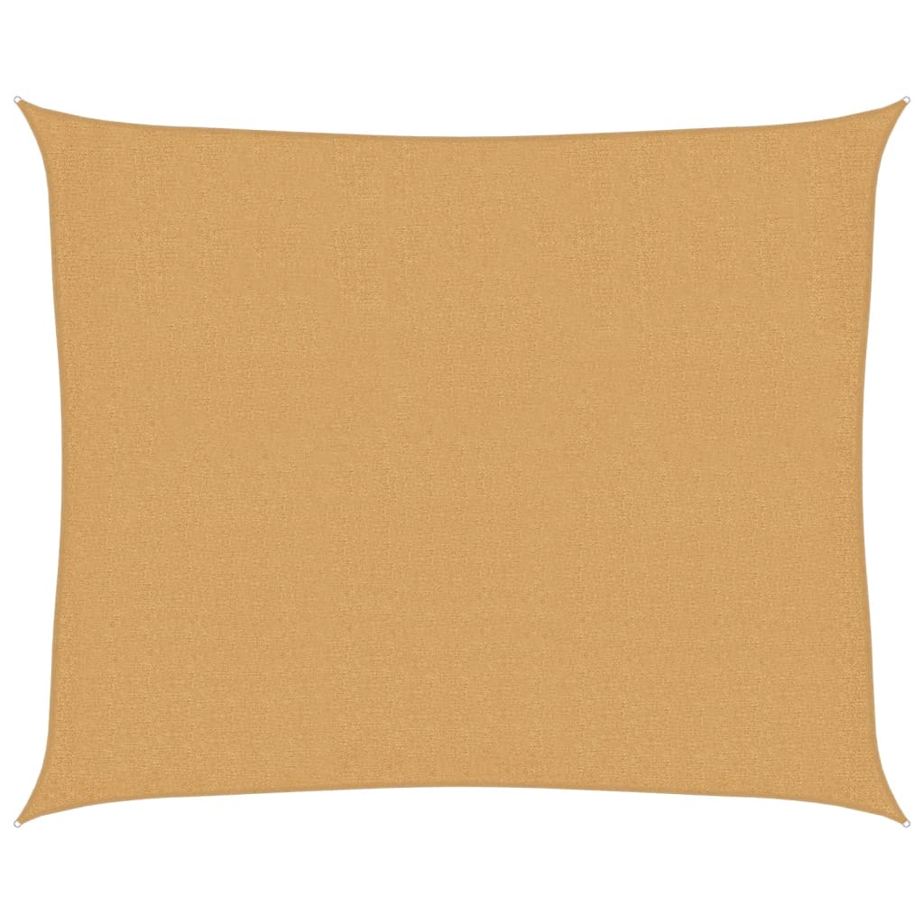vidaXL Pânză parasolar nisipiu dreptunghiular 2,5x3m HDPE 160 g/m²