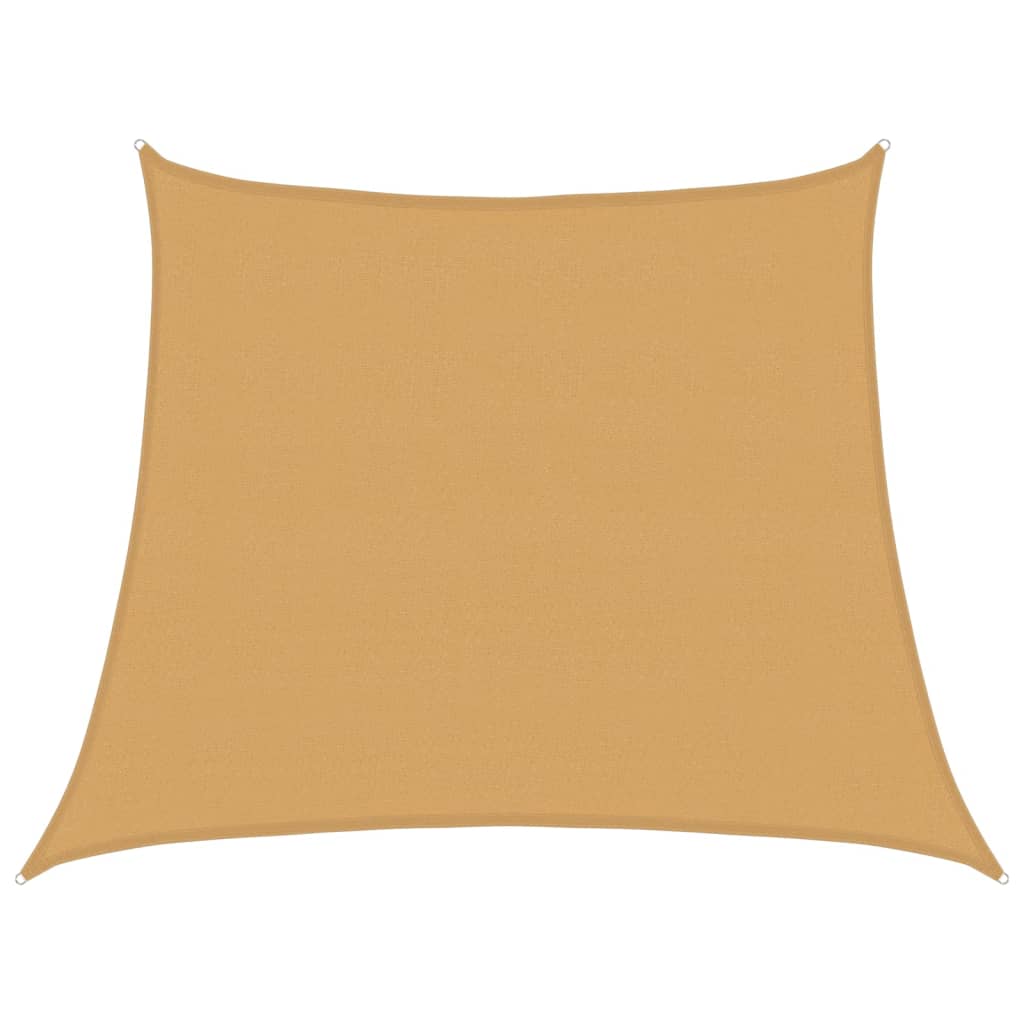 vidaXL Pânză parasolar, gri deschis, trapez, 3/4x3 m, HDPE, 160 g/m²