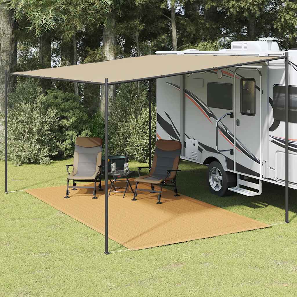 vidaXL Covor pentru cort, nisipiu, 250x450 cm, HDPE vidaXL Covor pentru cort, nisipiu, 250x450 cm, HDPE