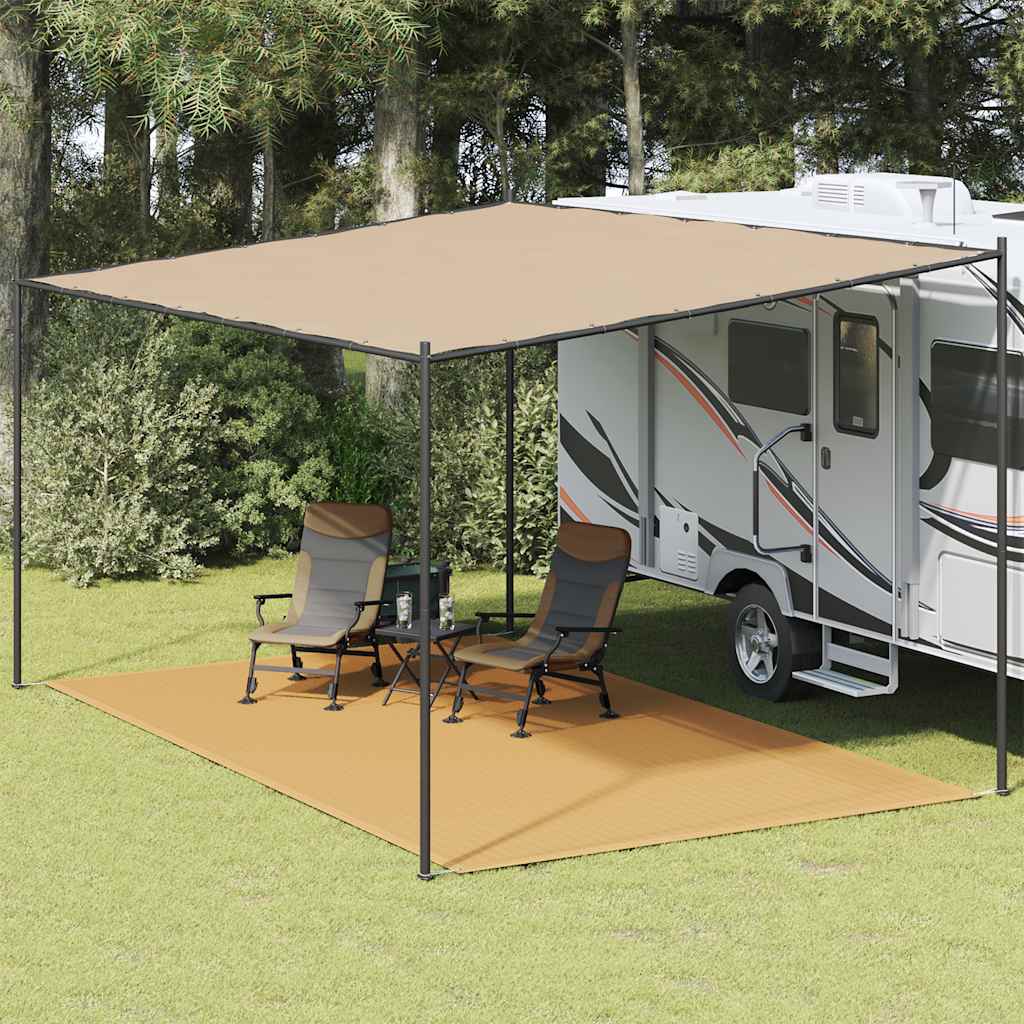 vidaXL Covor pentru cort, nisipiu, 300x600 cm, HDPE vidaXL Covor pentru cort, nisipiu, 300x600 cm, HDPE