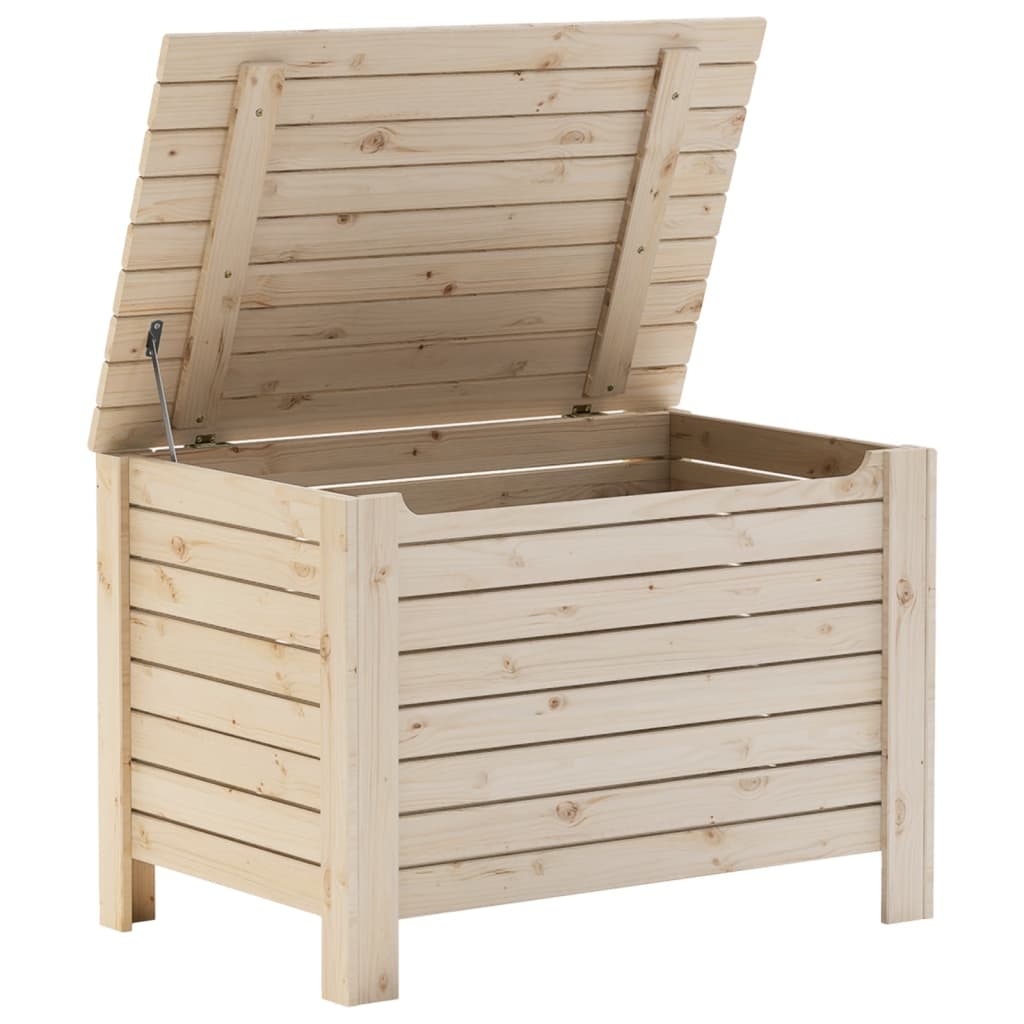 vidaXL Cutie de depozitare cu capac "RANA" 80x49x54 cm, lemn masiv pin vidaXL Cutie de depozitare cu capac "RANA" 80x49x54 cm, lemn masiv pin
