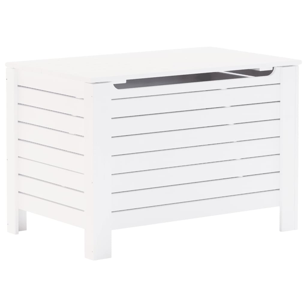 vidaXL Cutie depozitare capac "RANA", alb, 80x49x54 cm, lemn masiv pin vidaXL Cutie depozitare capac "RANA", alb, 80x49x54 cm, lemn masiv pin