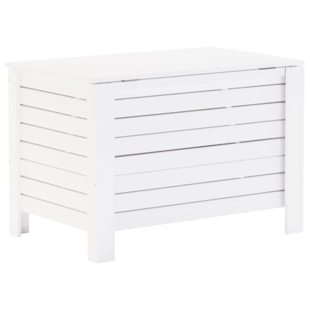 vidaXL Cutie depozitare capac "RANA", alb, 80x49x54 cm, lemn masiv pin vidaXL Cutie depozitare capac "RANA", alb, 80x49x54 cm, lemn masiv pin