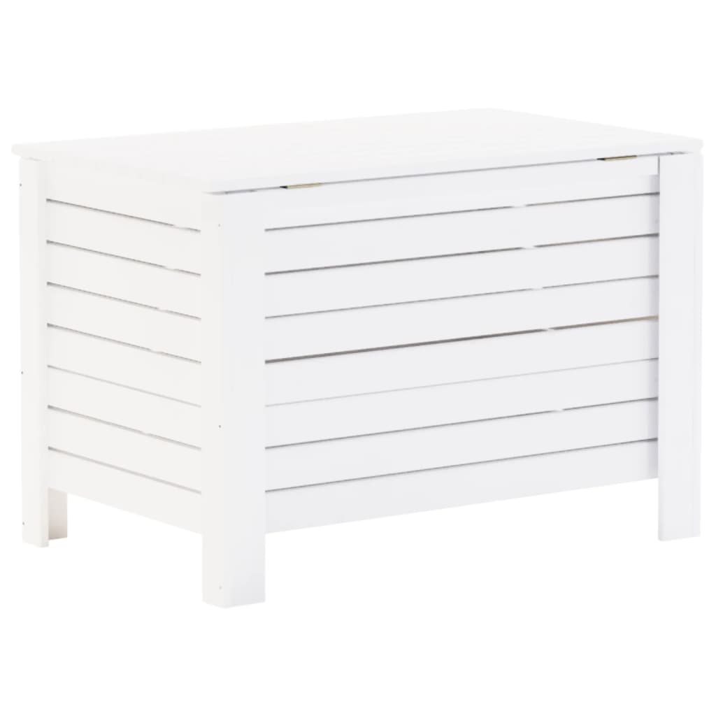 vidaXL Cutie depozitare capac "RANA", alb, 100x49x54cm, lemn masiv pin vidaXL Cutie depozitare capac "RANA", alb, 100x49x54cm, lemn masiv pin