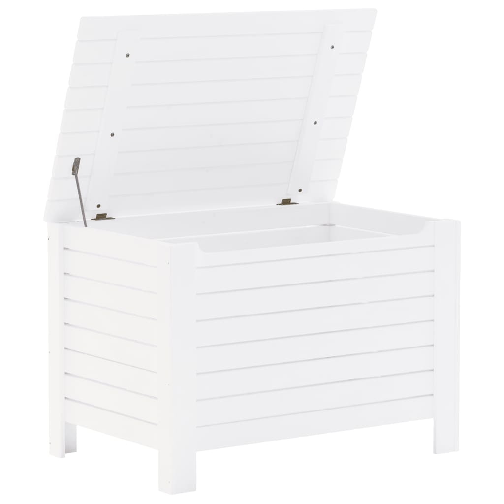 vidaXL Cutie depozitare capac "RANA", alb, 100x49x54cm, lemn masiv pin vidaXL Cutie depozitare capac "RANA", alb, 100x49x54cm, lemn masiv pin