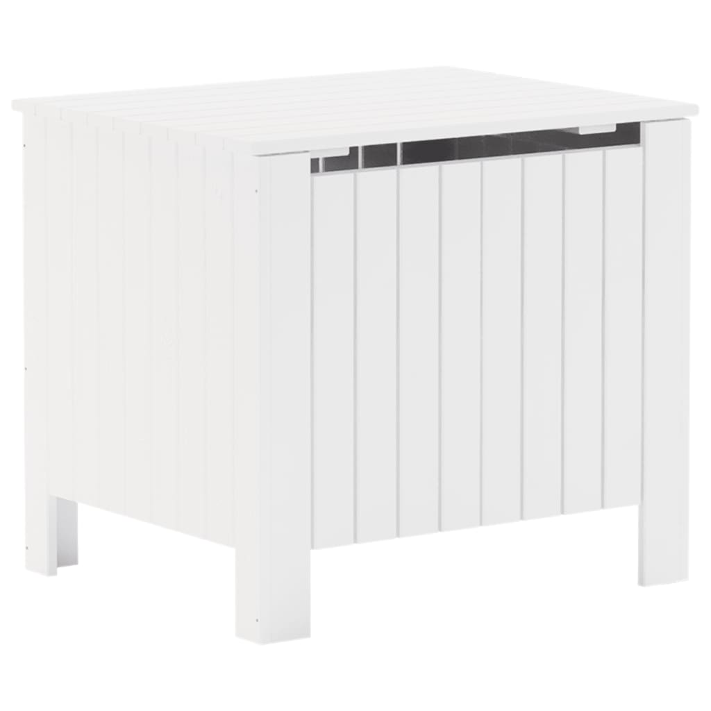 vidaXL Cutie depozitare capac "RANA", alb, 60x49x54 cm, lemn masiv pin vidaXL Cutie depozitare capac "RANA", alb, 60x49x54 cm, lemn masiv pin