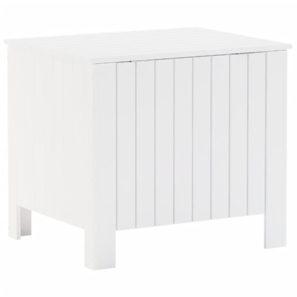 vidaXL Cutie depozitare capac "RANA", alb, 60x49x54 cm, lemn masiv pin vidaXL Cutie depozitare capac "RANA", alb, 60x49x54 cm, lemn masiv pin