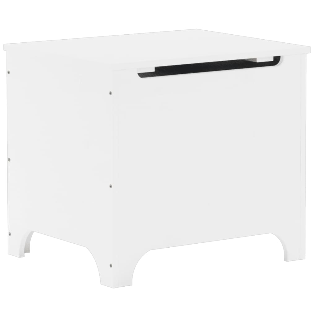 vidaXL Cutie depozitare capac "RANA", alb, 60x49x54 cm, lemn masiv pin vidaXL Cutie depozitare capac "RANA", alb, 60x49x54 cm, lemn masiv pin