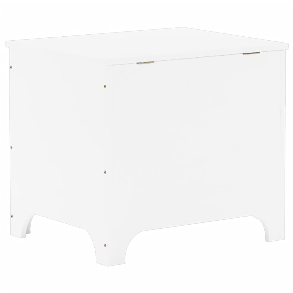vidaXL Cutie depozitare capac "RANA", alb, 60x49x54 cm, lemn masiv pin vidaXL Cutie depozitare capac "RANA", alb, 60x49x54 cm, lemn masiv pin