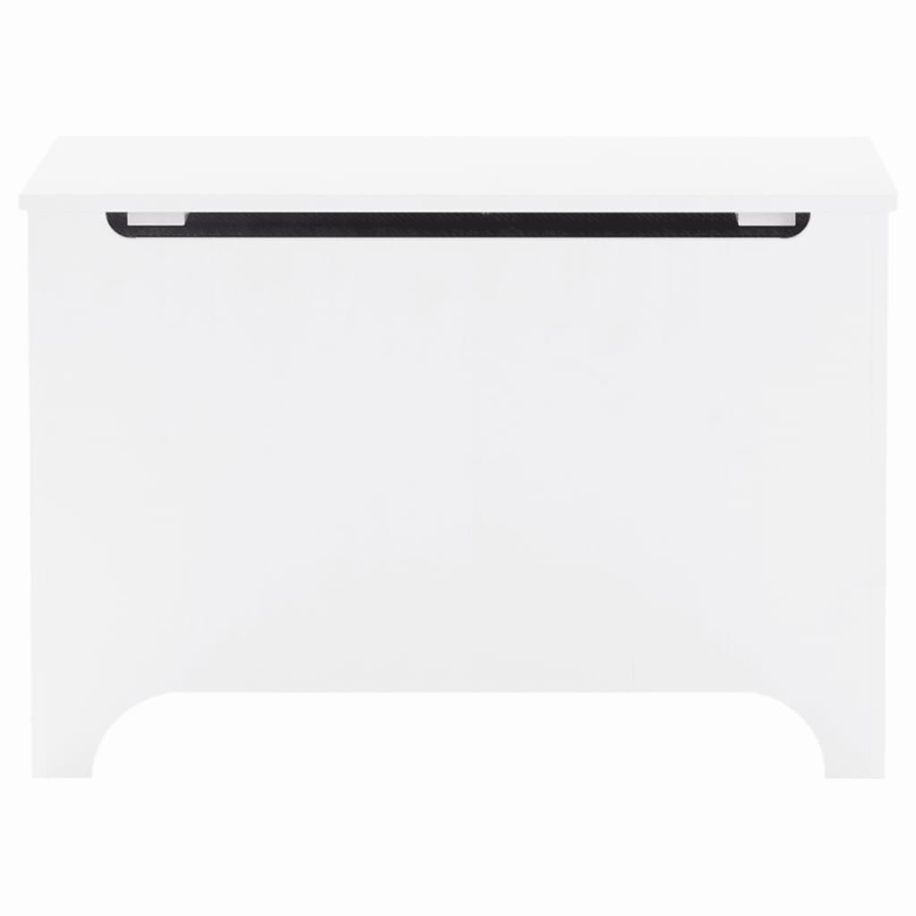 vidaXL Cutie depozitare capac "RANA", alb, 80x49x54 cm, lemn masiv pin vidaXL Cutie depozitare capac "RANA", alb, 80x49x54 cm, lemn masiv pin
