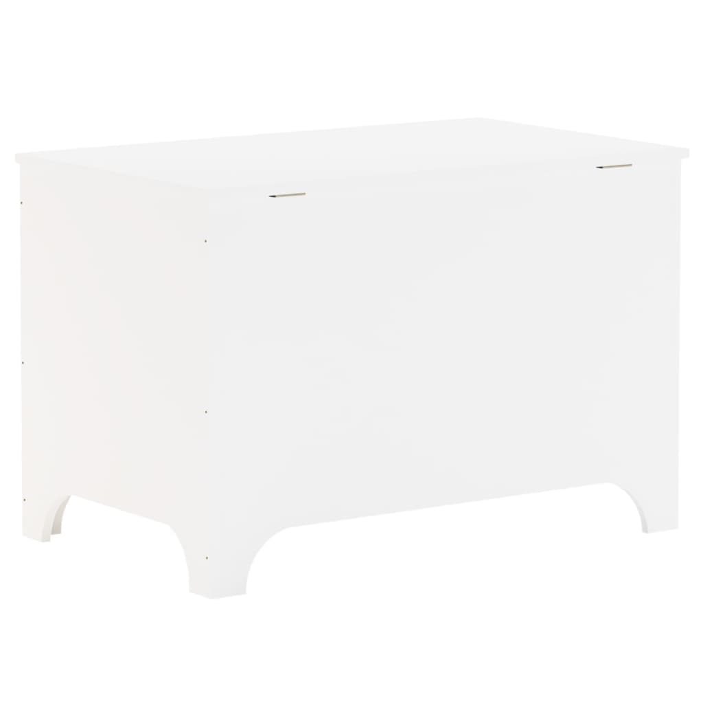 vidaXL Cutie depozitare capac "RANA", alb, 80x49x54 cm, lemn masiv pin vidaXL Cutie depozitare capac "RANA", alb, 80x49x54 cm, lemn masiv pin