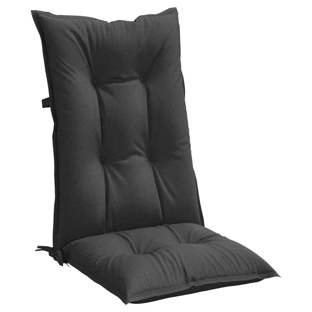 vidaXL Perne scaun cu spătar înalt, 4 buc. antracit 120x50x7 cm textil vidaXL Perne scaun cu spătar înalt, 4 buc. antracit 120x50x7 cm textil