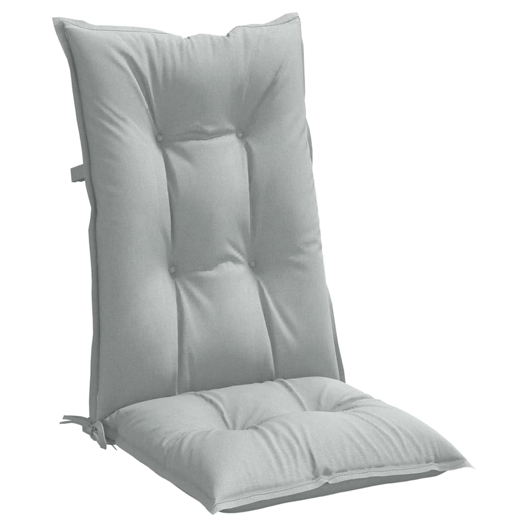 vidaXL Perne scaun cu spătar înalt 6 buc. melanj gri 120x50x7cm textil