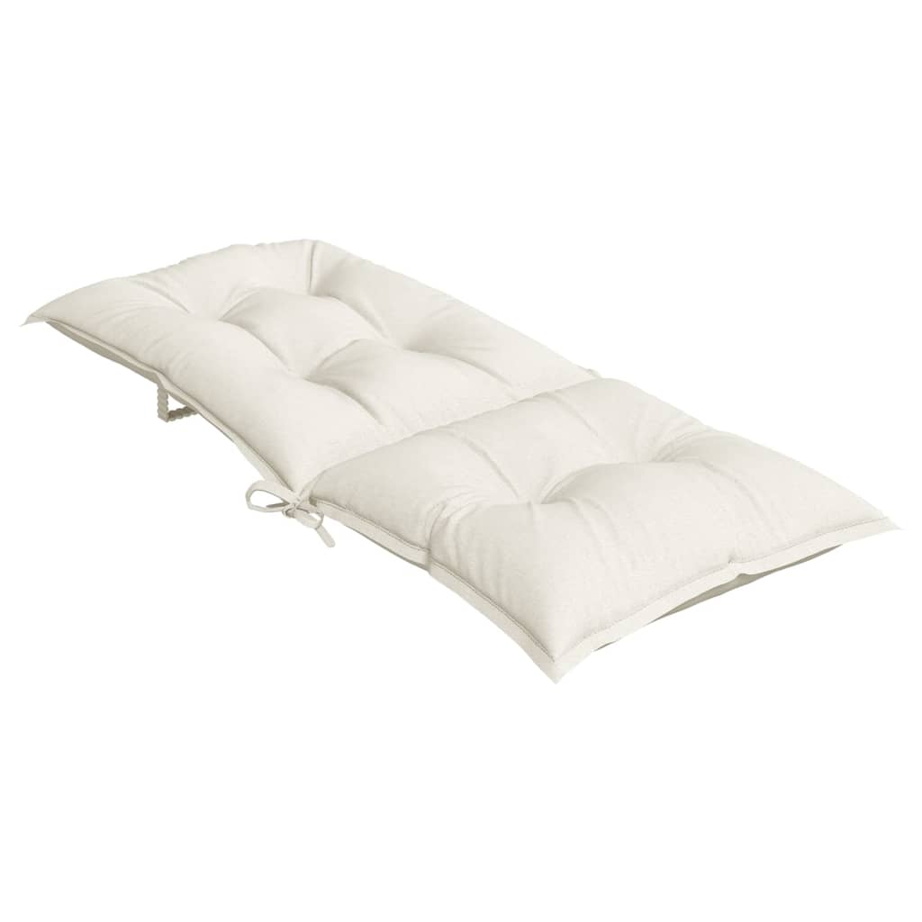 vidaXL Perne scaun spătar înalt, 4 buc. melanj crem 120x50x7 cm textil vidaXL Perne scaun spătar înalt, 4 buc. melanj crem 120x50x7 cm textil