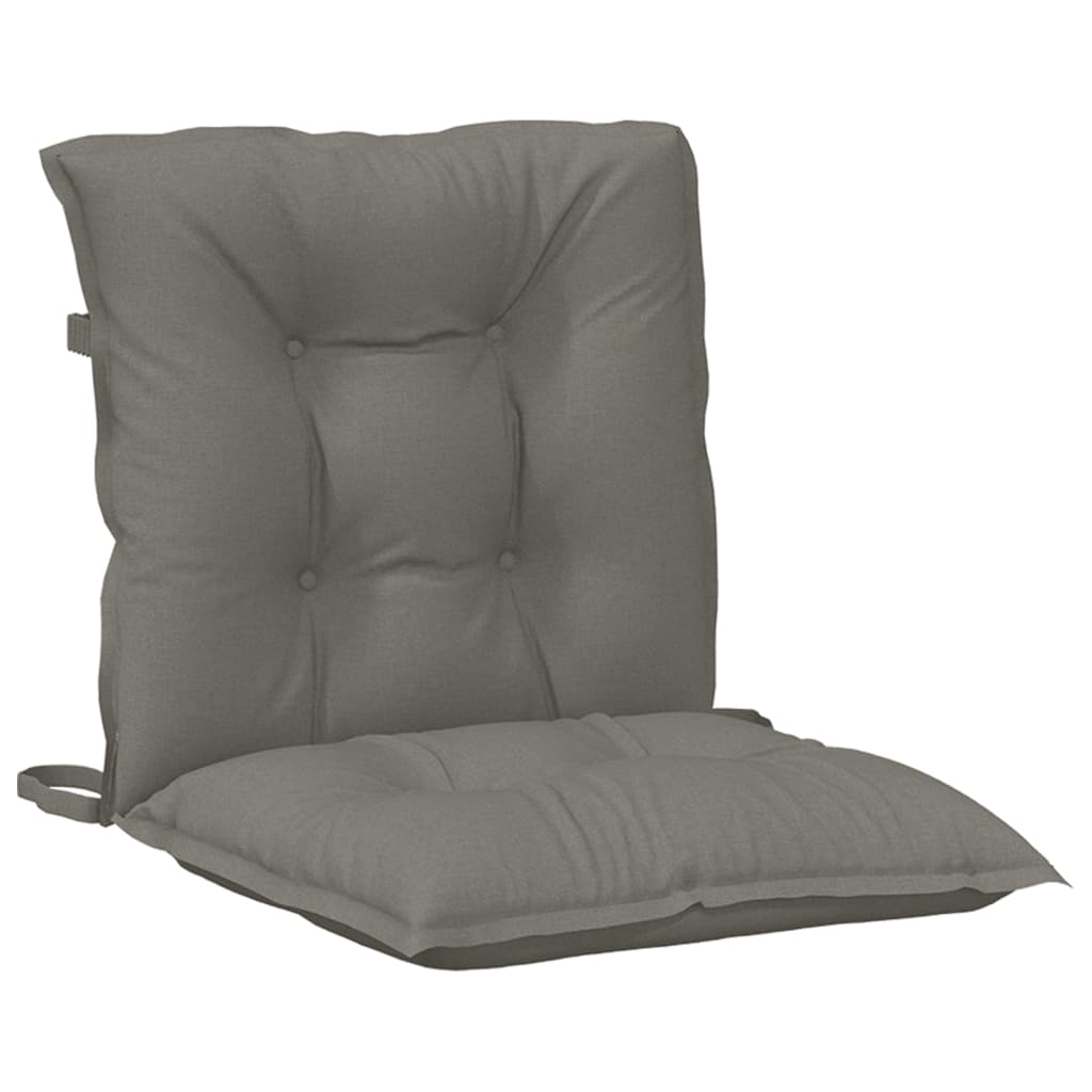 vidaXL Perne scaun cu spătar scund 2 buc. melanj gri 100x50x7cm textil vidaXL Perne scaun cu spătar scund 2 buc. melanj gri 100x50x7cm textil