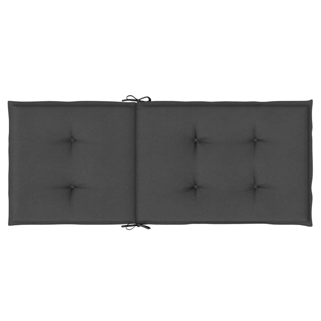 vidaXL Perne scaun cu spătar înalt, 6 buc. antracit 120x50x4 cm textil vidaXL Perne scaun cu spătar înalt, 6 buc. antracit 120x50x4 cm textil