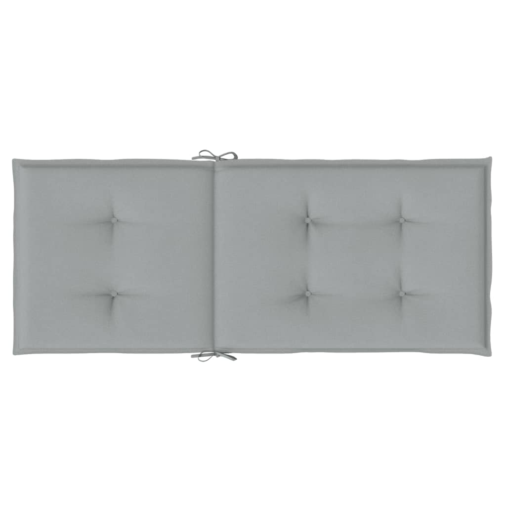 vidaXL Perne scaun cu spătar înalt 6 buc. melanj gri 120x50x4cm textil