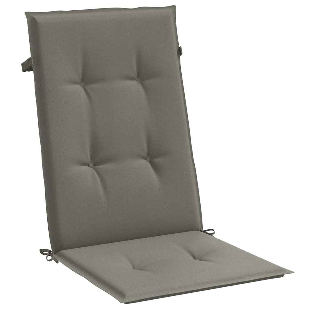 vidaXL Perne scaun cu spătar înalt 6 buc. melanj gri 120x50x4cm textil
