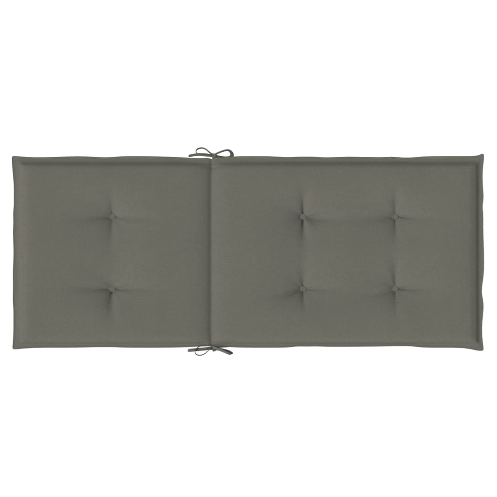 vidaXL Perne scaun cu spătar înalt 6 buc. melanj gri 120x50x4cm textil