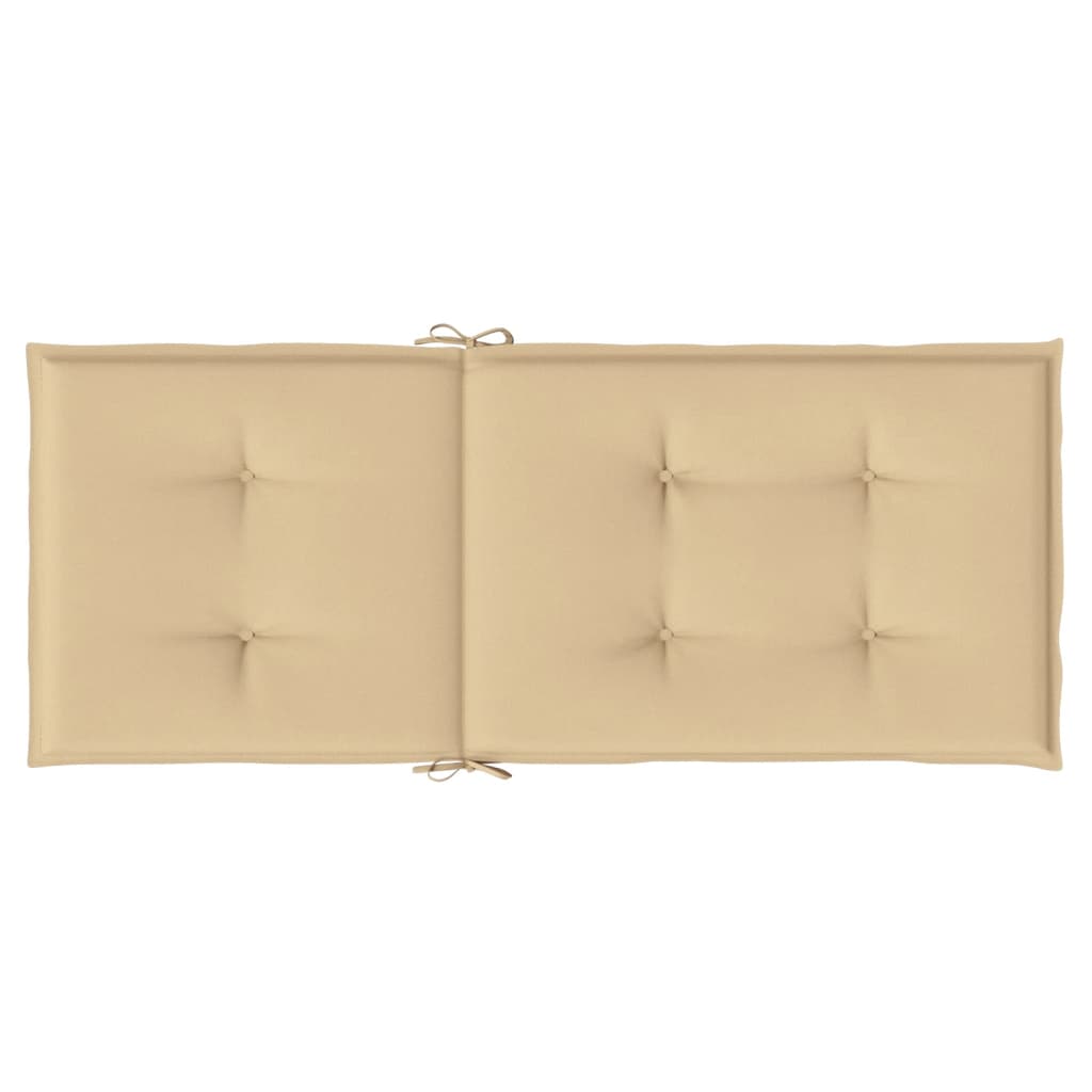 vidaXL Perne scaun cu spătar înalt 4 buc. melanj bej 120x50x4cm textil