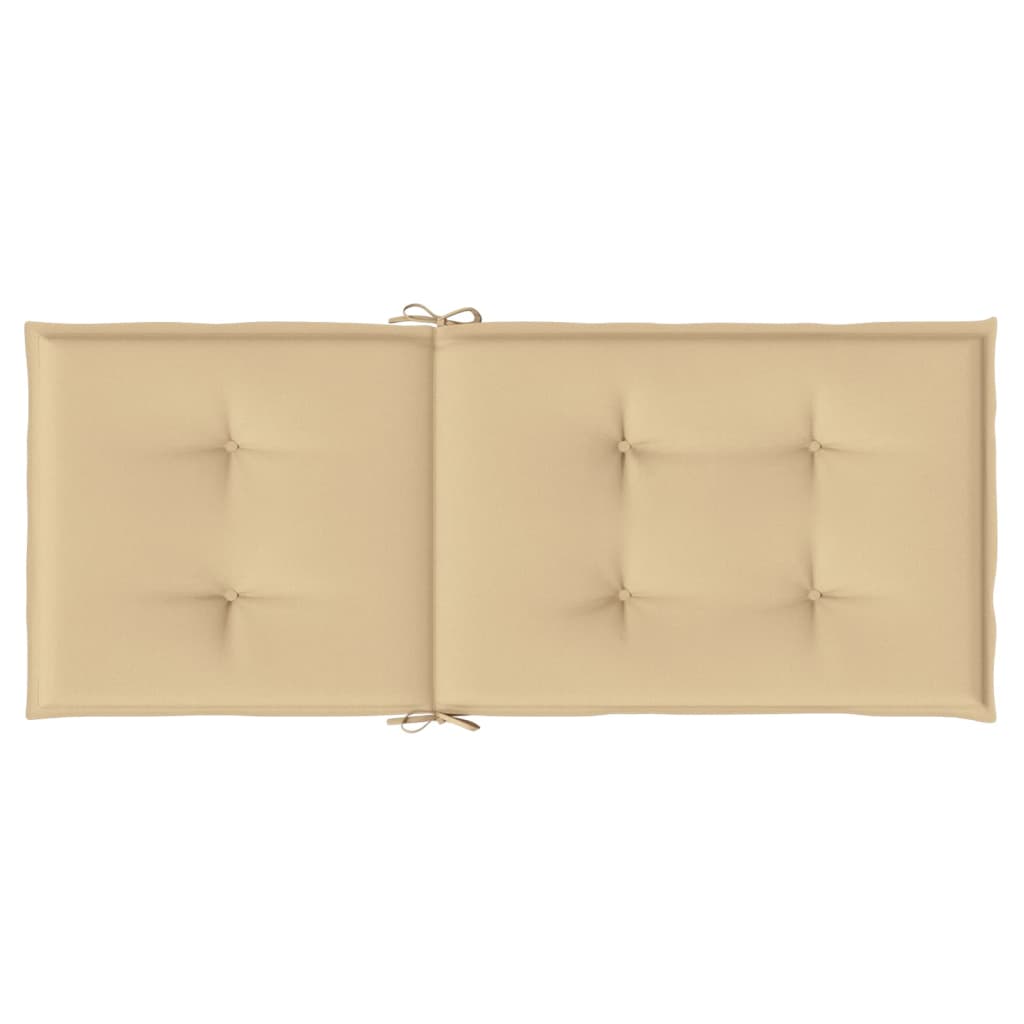 vidaXL Perne scaun cu spătar înalt 6 buc. melanj bej 120x50x4cm textil vidaXL Perne scaun cu spătar înalt 6 buc. melanj bej 120x50x4cm textil