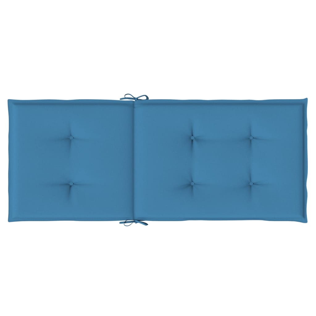 vidaXL Perne scaun spătar înalt 6buc melanj albastru 120x50x4cm textil