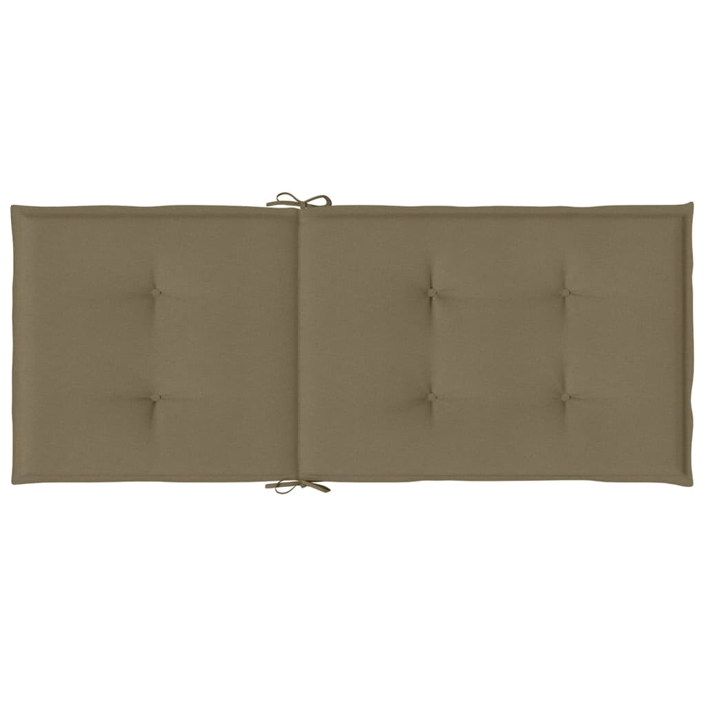 vidaXL Perne scaun spătar înalt 4buc melanj gri taupe120x50x4cm textil vidaXL Perne scaun spătar înalt 4buc melanj gri taupe120x50x4cm textil