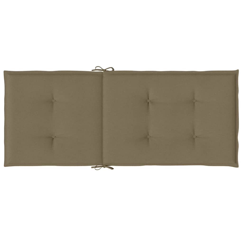 vidaXL Perne scaun spătar înalt 6buc melanj gri taupe120x50x4cm textil vidaXL Perne scaun spătar înalt 6buc melanj gri taupe120x50x4cm textil