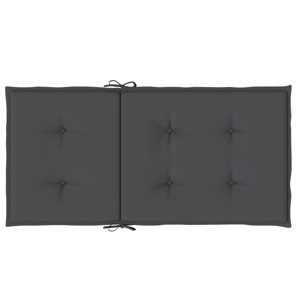 vidaXL Perne scaun spătar mic 2 buc. melanj antracit 100x50x4cm textil vidaXL Perne scaun spătar mic 2 buc. melanj antracit 100x50x4cm textil