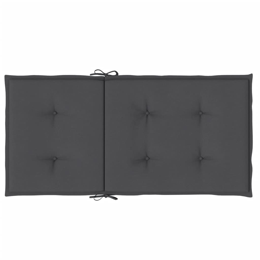 vidaXL Perne scaun spătar mic 4 buc. melanj antracit 100x50x4cm textil vidaXL Perne scaun spătar mic 4 buc. melanj antracit 100x50x4cm textil