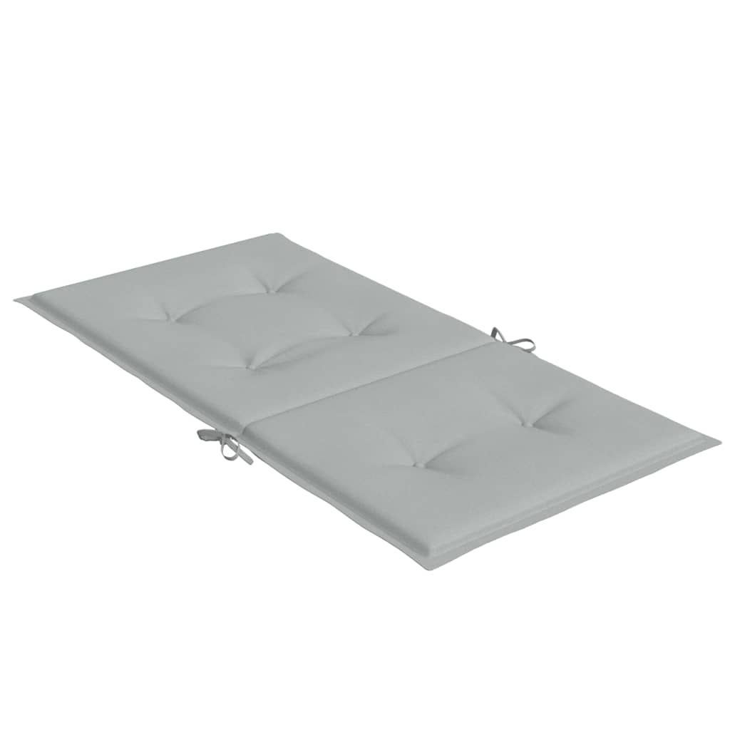 vidaXL Perne scaun cu spătar scund 2 buc. melanj gri 100x50x4cm textil